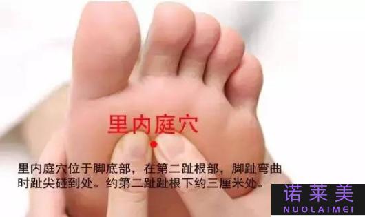 按摩脚底哪个穴位减肥